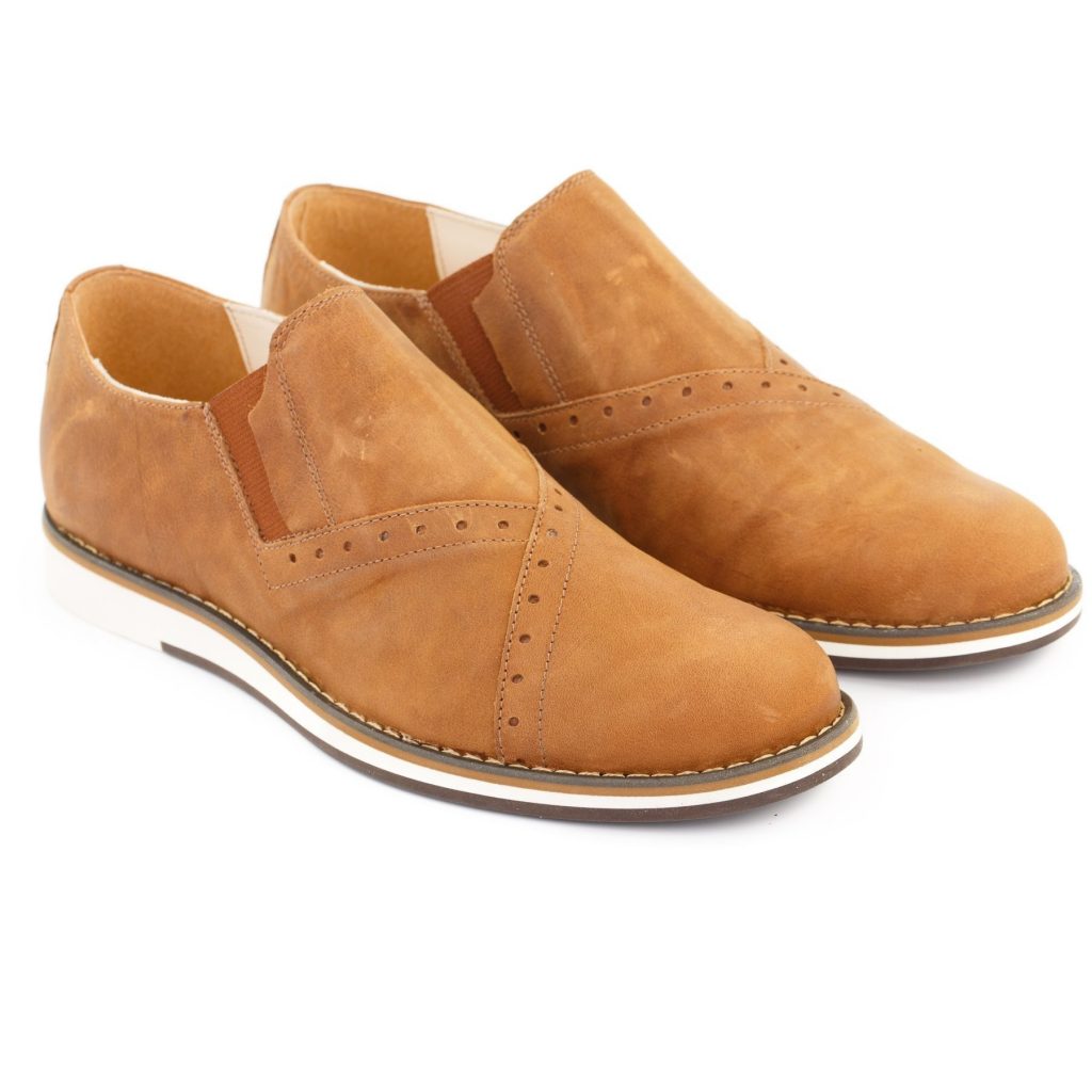 Мъжки обувки NICKELS, Модел 4142, Естествен набук, кафяв