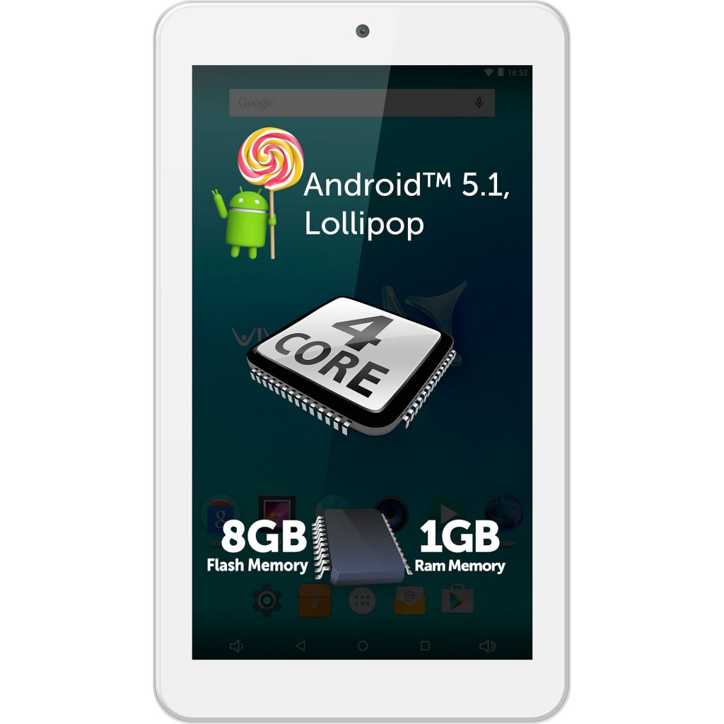 Таблет Allview Viva C701 c процесор Cortex A7 Quad-Core 1.20GHz, 7", 1GB DDR3, 8GB, Wi-Fi, Android 5.1 Lollipop