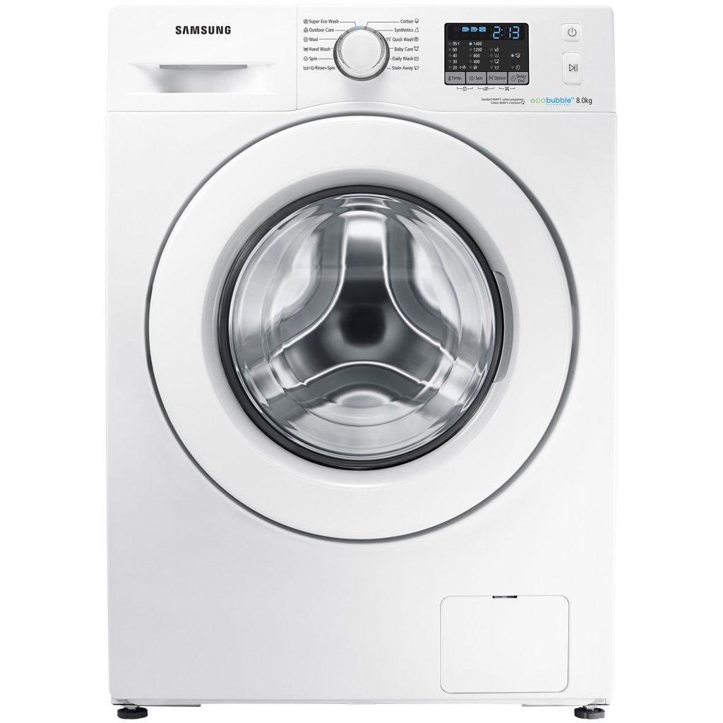 Пералня Samsung Eco Bubble WF8EF5E0W4W/LE, 1400 об/мин, 8 кг, Клас A+++, Бяла