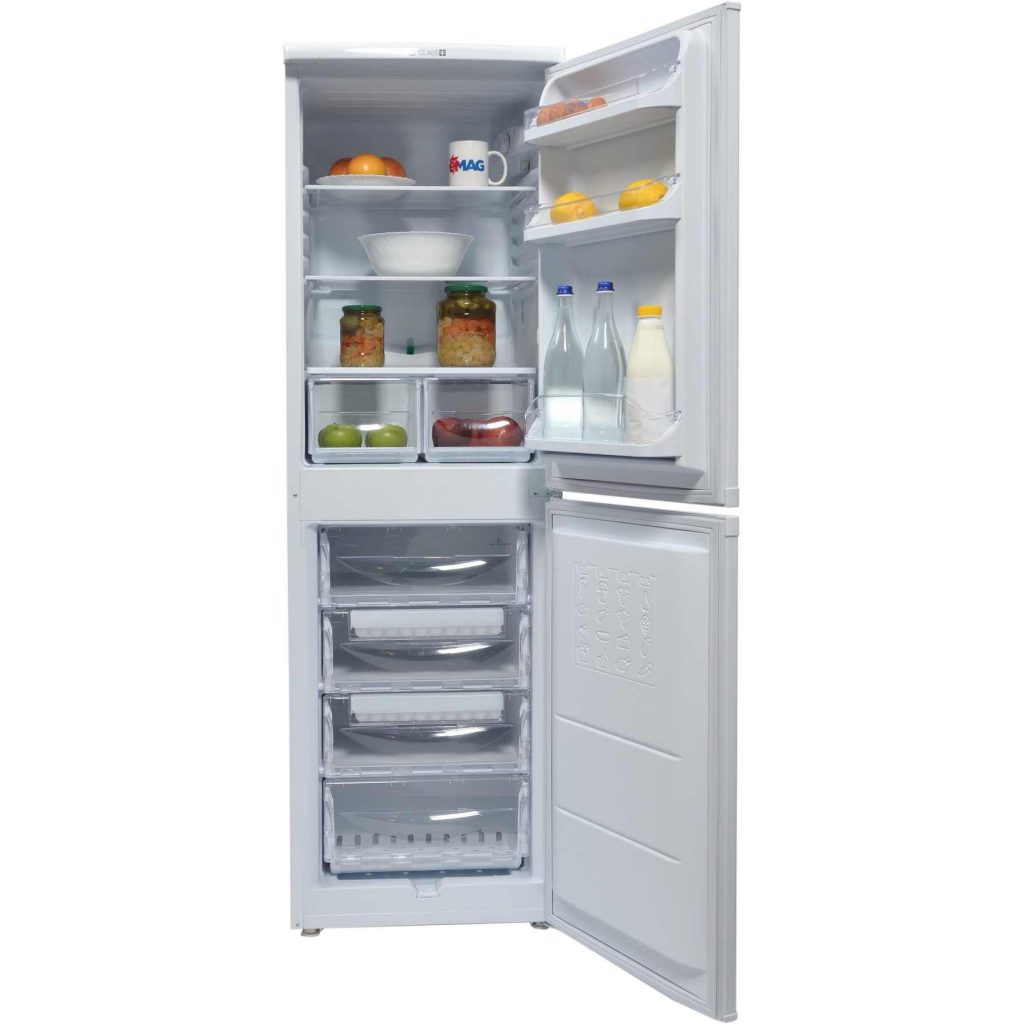 Хладилник с фризер Indesit CAA 55, 260 л, Клас A+, Бял