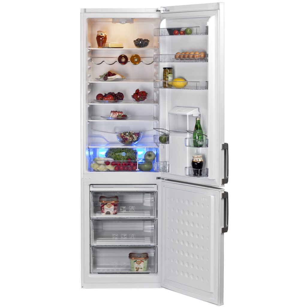 Хладилник с фризер Beko DBK 386 WDR+, 331 л, Клас A+, H 201 см, Бял