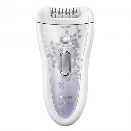 Епилатор Philips Satin Perfect HP6575/00, Wet & Dry, Керамични дискове, 32 точки на захващане, 2 Скорости, Бял