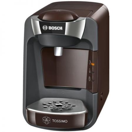 Еспресо машина Bosch Tassimo Suny TAS3207, Автоматична, 1300 W, 0.8 л, Технология INTELLIBREW, SmartStart, Капсули, Кафява