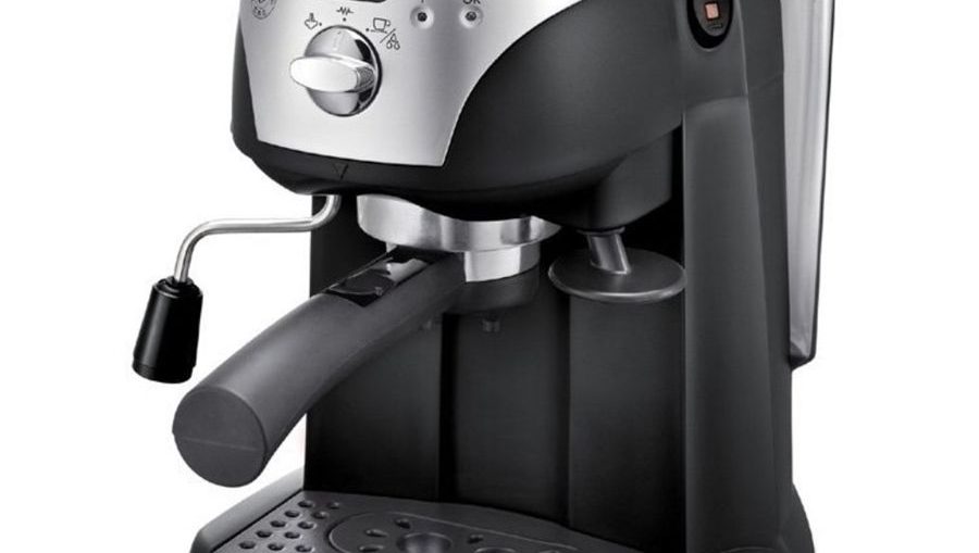 Еспресо машина DeLonghi EC221.B, Ръчна, Устройство за пяна, Капучино, 15 бара, 1 л, Авт. изключване, Черна/Сива