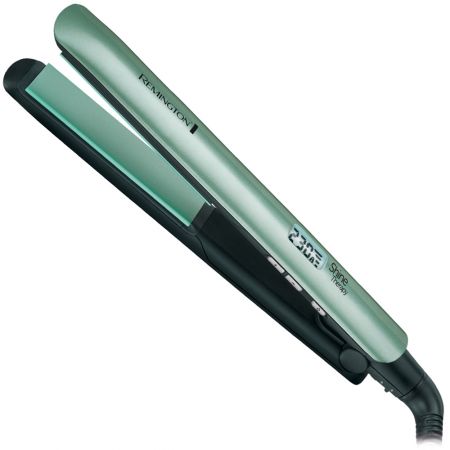 Преса за коса Remington Shine Therapy S8500, 230 градуса, LCD, Зелена