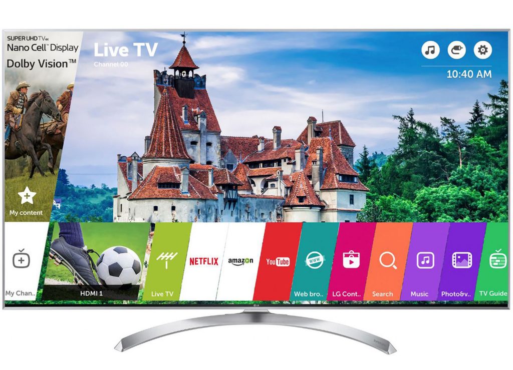 Телевизор Super UHD Smart LG, 55`` (139 cм), 55SJ810V, 4K Ultra HD