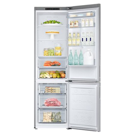 Хладилник с фризер Samsung RB37J5000SA/EF, 367 л, Клас A+, No Frost, H 201, Метален графит